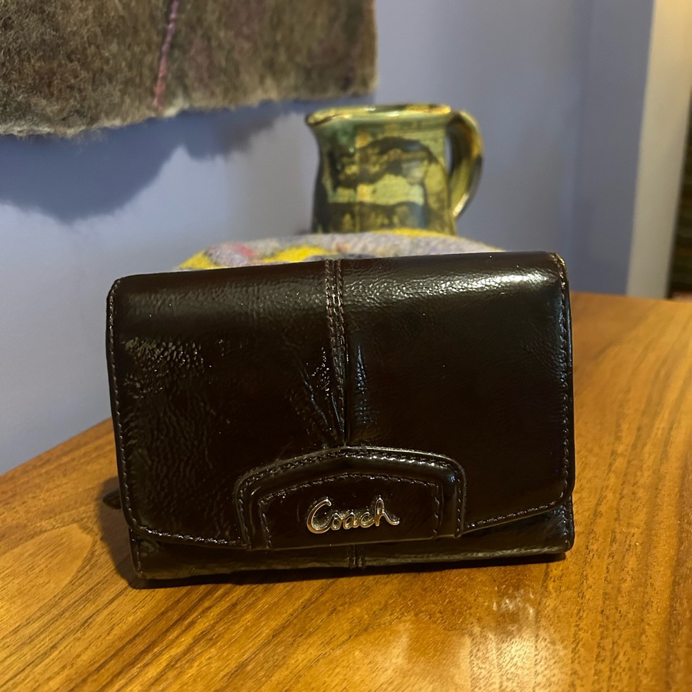 COACH Patent Leather Wallet for Woman